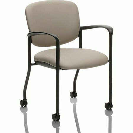 UNITED CHAIR CO Guest Chair, w/Arms/Casters, 24-3/4inx23inx32-3/4in, Navy/Black UNCBR32CCP07